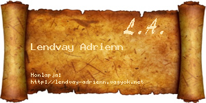 Lendvay Adrienn névjegykártya